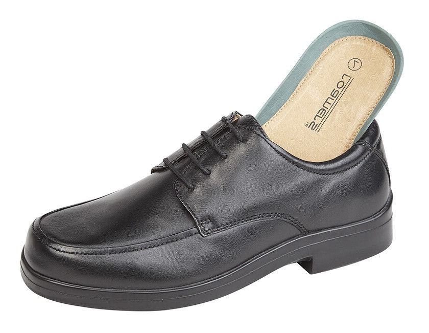 Roamers M409 Mens Black Softie Leather XXX Extra Wide Fitting Lace up Shoes