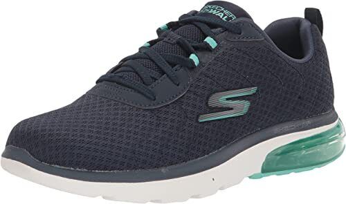 Skechers Dynamic Virtue Womens Memory Foam Navy/Turquoise Lace Up