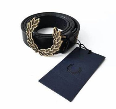 FRED PERRY REAL LEATHER STYLISH BUCKLE MENS/ Ladies Unisex BELT