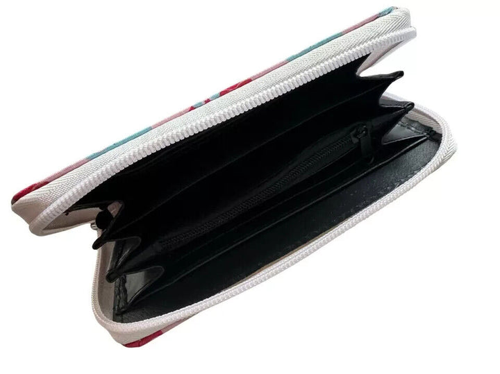 Womens Medium Pink Purse Scottie Westie Dog Design Coin Cash Credit Card Zip