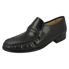 Thomas Blunt Boston Navy All Leather Traditional Moccasin Loafers