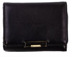 LORENZ LADIES FAUX LEATHER TRIFOLD WALLET PURSE MULTIPLE CARD RFID PROTECTION BLACK
