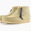 CLARKS ORIGINALS WALLABEE MENS SUEDE WALLABEE BOOT LACE UP SQUARE TOE RUBBER SOLE MAPLE