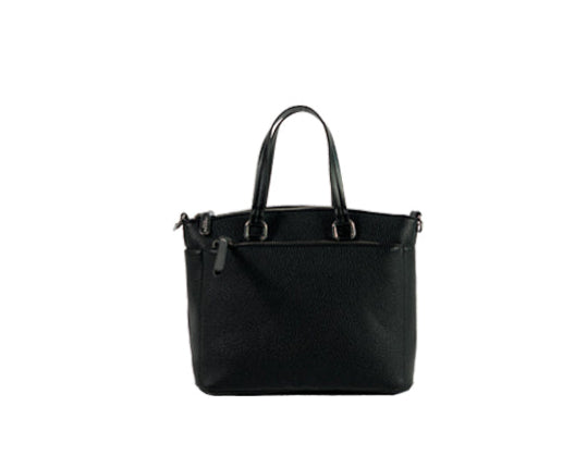 Long & Son Ladies Softee Medium Tote Bag Handbag With Detachable Straps Black
