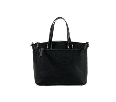 Long & Son Ladies Small Multi Pocket Tote Cross Body Handbag Black