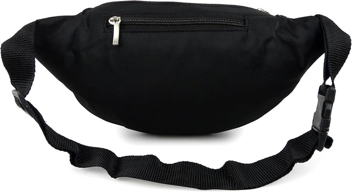 Unisex Multi Pocket Bum Bag/ Money Belt With 6 Zips Expandable Strap With Clip Fastening
