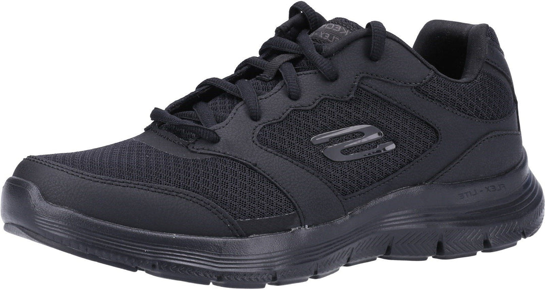 Skechers Flex Advantage 4.0 Black Trainers with Air-Cooled Memory Foam