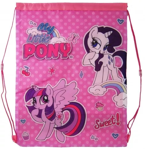 My Little Pony Gym Drawstring Childrens Girls Boys School Nusery Bags Pink