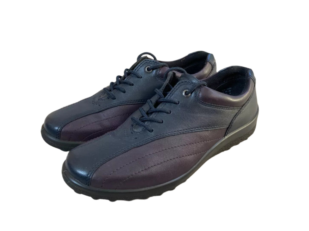 Padders Song Womens Wide EE/EEE Fit Soft Leather Cushioned Lace Up Shoe Navy Combination