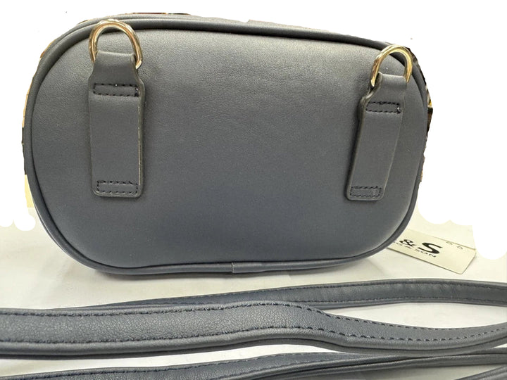 Long & Son Ladies Cross Body / Shoulder / Bum Bag Pouch With Belt Grey