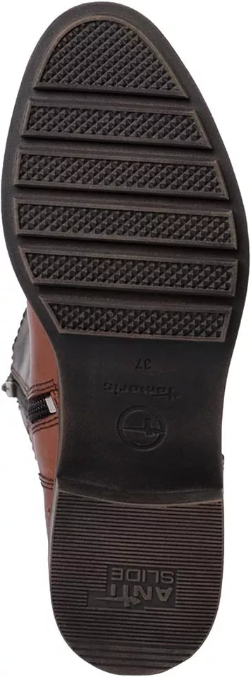 Tamaris 25633 Womens Cognac/Mocca Brown Leather Knee High Vario Calf Fit Boots (Copy)