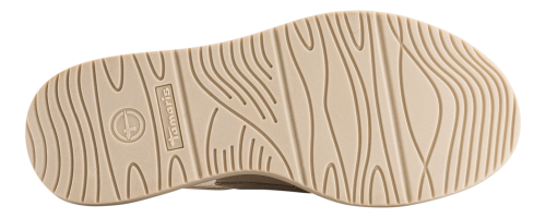 Tamaris 28306 Ladies Nude Taupe Colour Nubuck Chunky Wedge Slingback Sandals