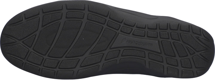 Waldlaufer Hesna Ladies WIDE FIT Black Leather Lace Up Shoe Removable Insole