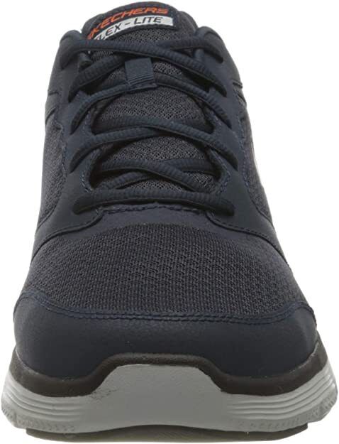 Skechers Mens Navy Mesh Air Cool Memory Foam Flex Advantage 4.0 Lace Up Trainers