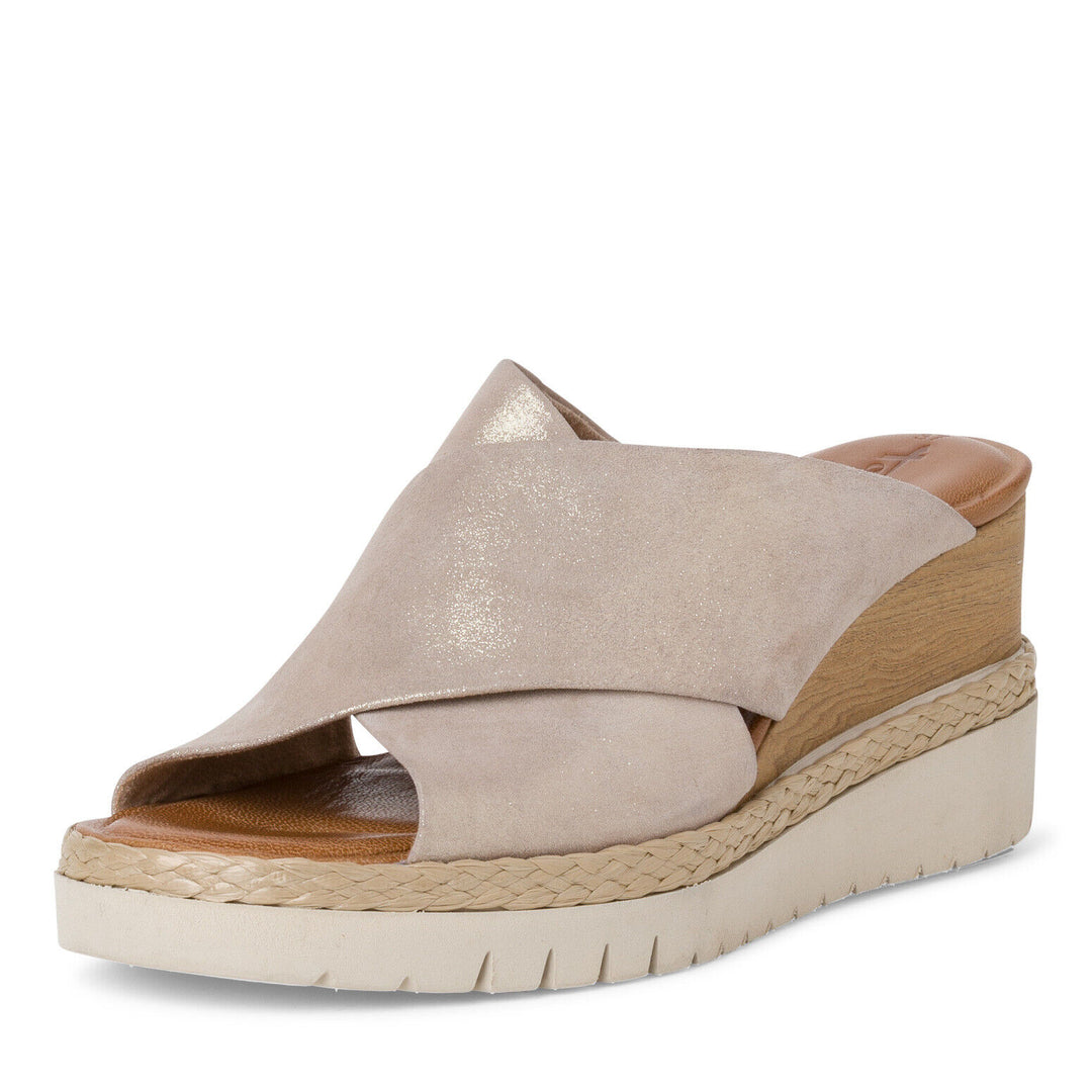 Tamaris 27223 Ladies Champagne Gold Leather Light Weight High