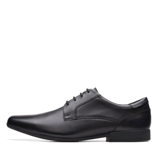 クラークスSidton Lace Black Leat UK10 28.5 Clarks Sidton Lace Mens Formal Square Toe Lace Up Black Leather