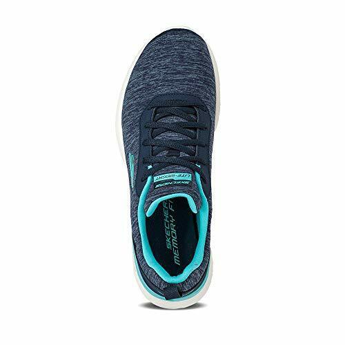 Skechers Dynamight Paradise Waves Ladies  Blue Lace Up Washable Trainers With Memory Foam