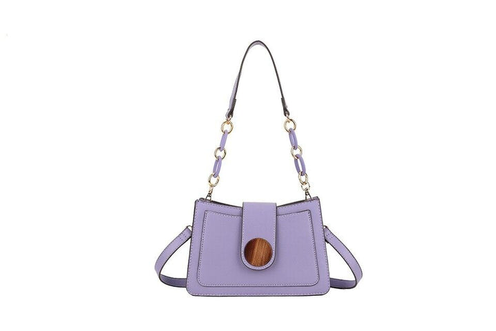 Long & Son Ladies Small Handbag Shoulder Strap Crossbody Strap Purple