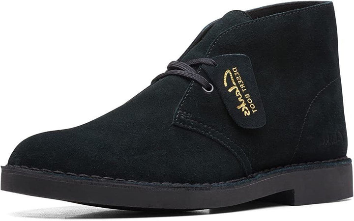 Clarks Originals Desert Boot Evo Suede Leather Ortholite Removable Soles Black