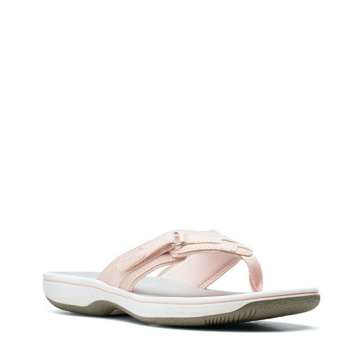 Clarks Brinkley Sea Ladies Adjustable Toe Post Flip Flop Sandals Blush