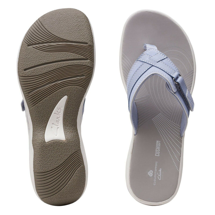 Clarks Brinkley Sea Womens Adjustable Toe Post Flip Flop Sandals Lavender