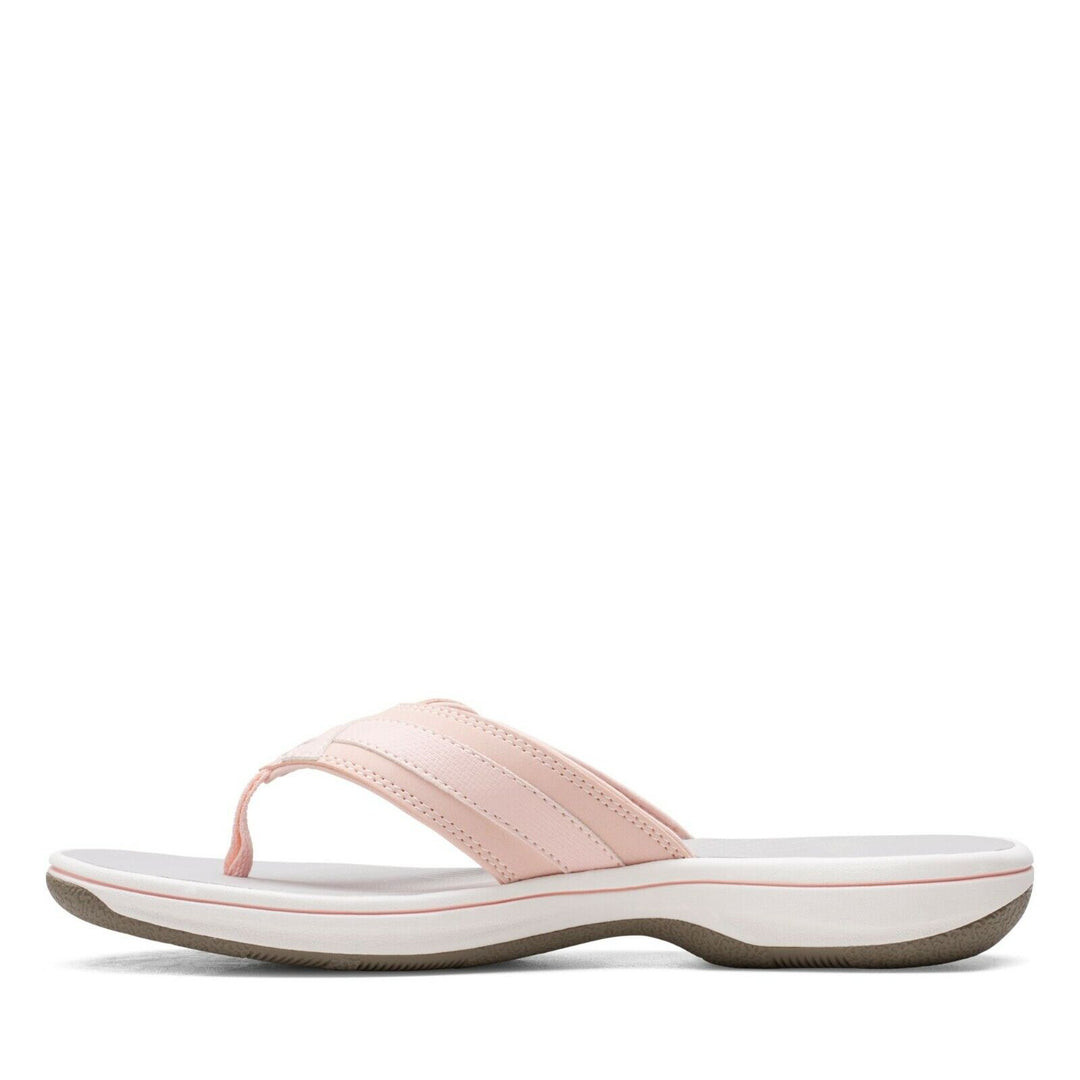 Clarks Brinkley Sea Ladies Adjustable Toe Post Flip Flop Sandals Blush
