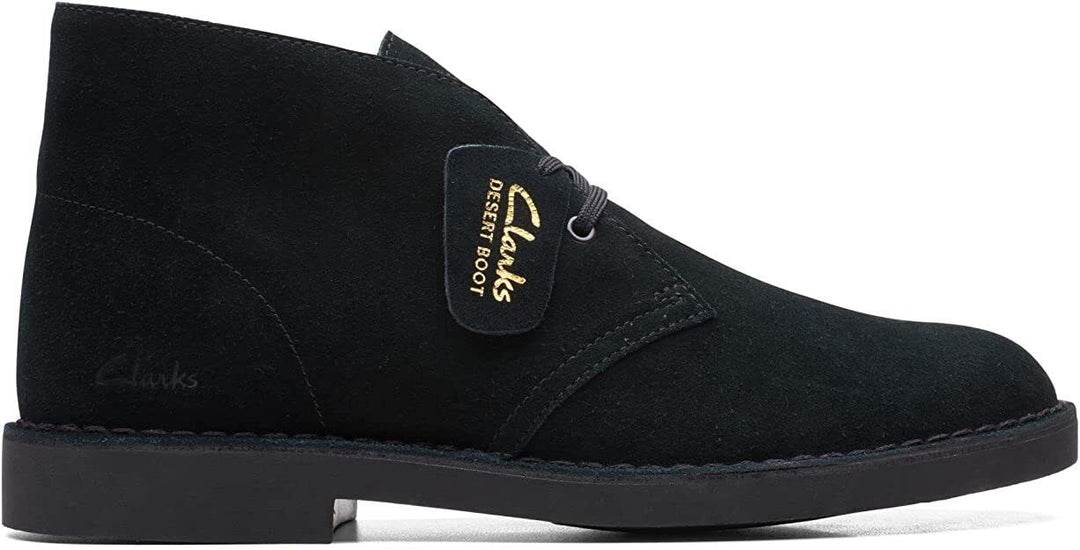 Clarks Originals Desert Boot Evo Suede Leather Ortholite Removable Soles Black