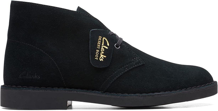 Clarks Originals Desert Boot Evo Suede Leather Ortholite Removable Soles Black