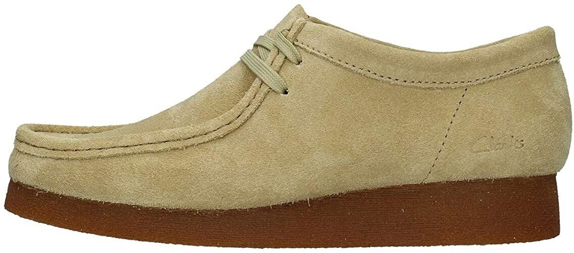 Clarks Originals Wallabee 2 Mens Maple Suede Lace Up Shoes Rubber