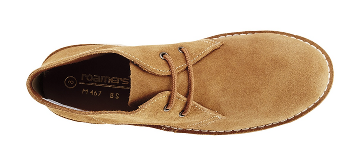 Roamers M467BS Sand Tan 2 Eyelet Suede Desert Boots Mens Sizes 4 -13 UK