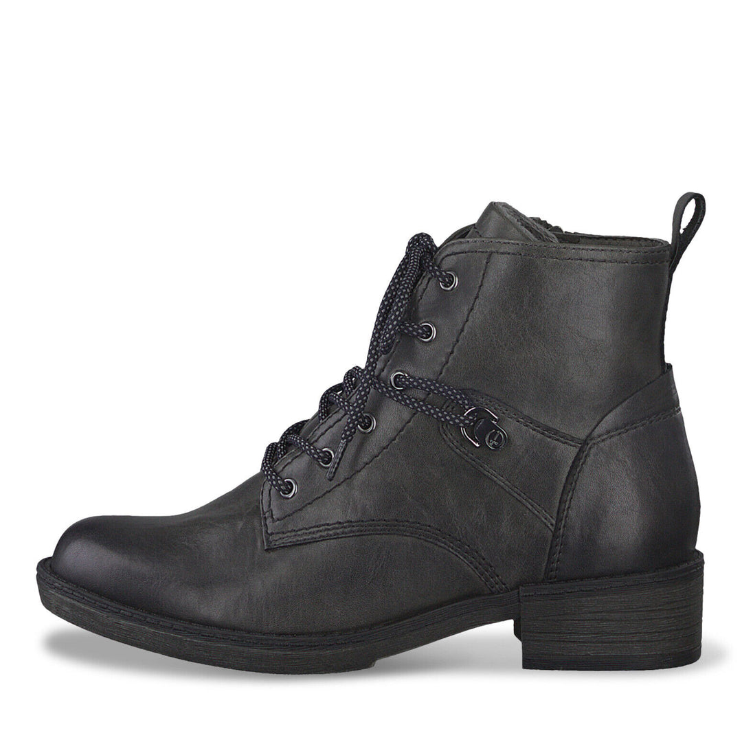 Tamaris 25116 Ladies Grey Military Biker Style Faux Leather Zip