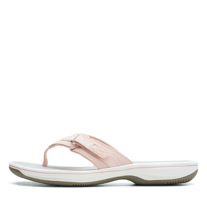 Clarks Brinkley Sea Ladies Adjustable Toe Post Flip Flop Sandals Blush