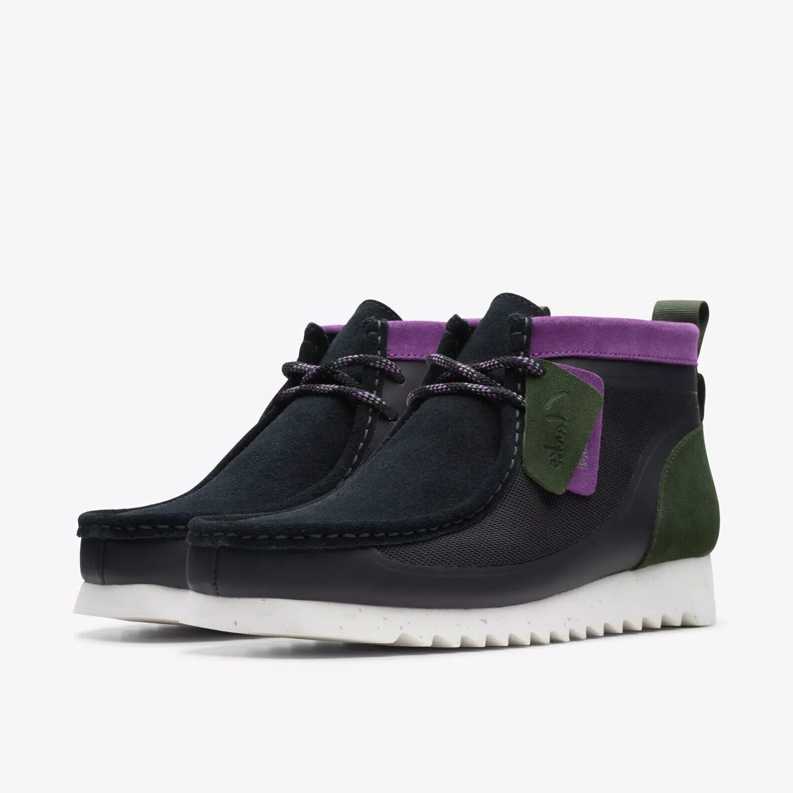 靴 Clarks Wallabee 2 WP Black UK8 EUR42 Clarks Mens Wallabee 2.0 GTX Boots Black Combi – THE SHOE PLAZA