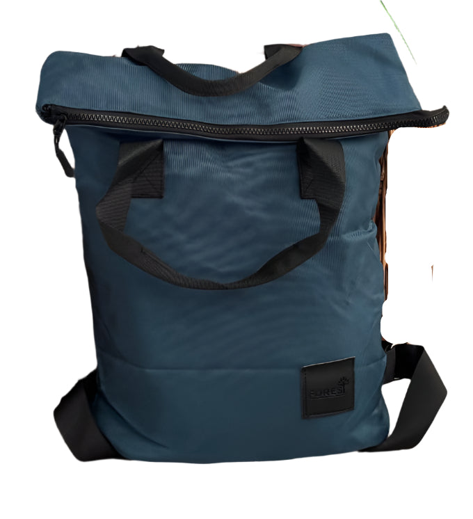 Forest Ladies Mens Unisex On Trend Expandable Roll Top Fabric Rucksack Teal