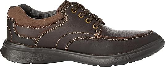 Clarks Cotrell Edge WIDE H FIT Oily Leather Lightweight  Lace Up Shoes Brown