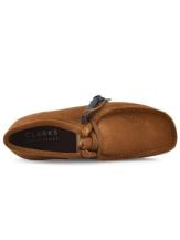Clarks Originals Wallabee Cola Mens Suede Leather Lace Up Square Toe Shoes