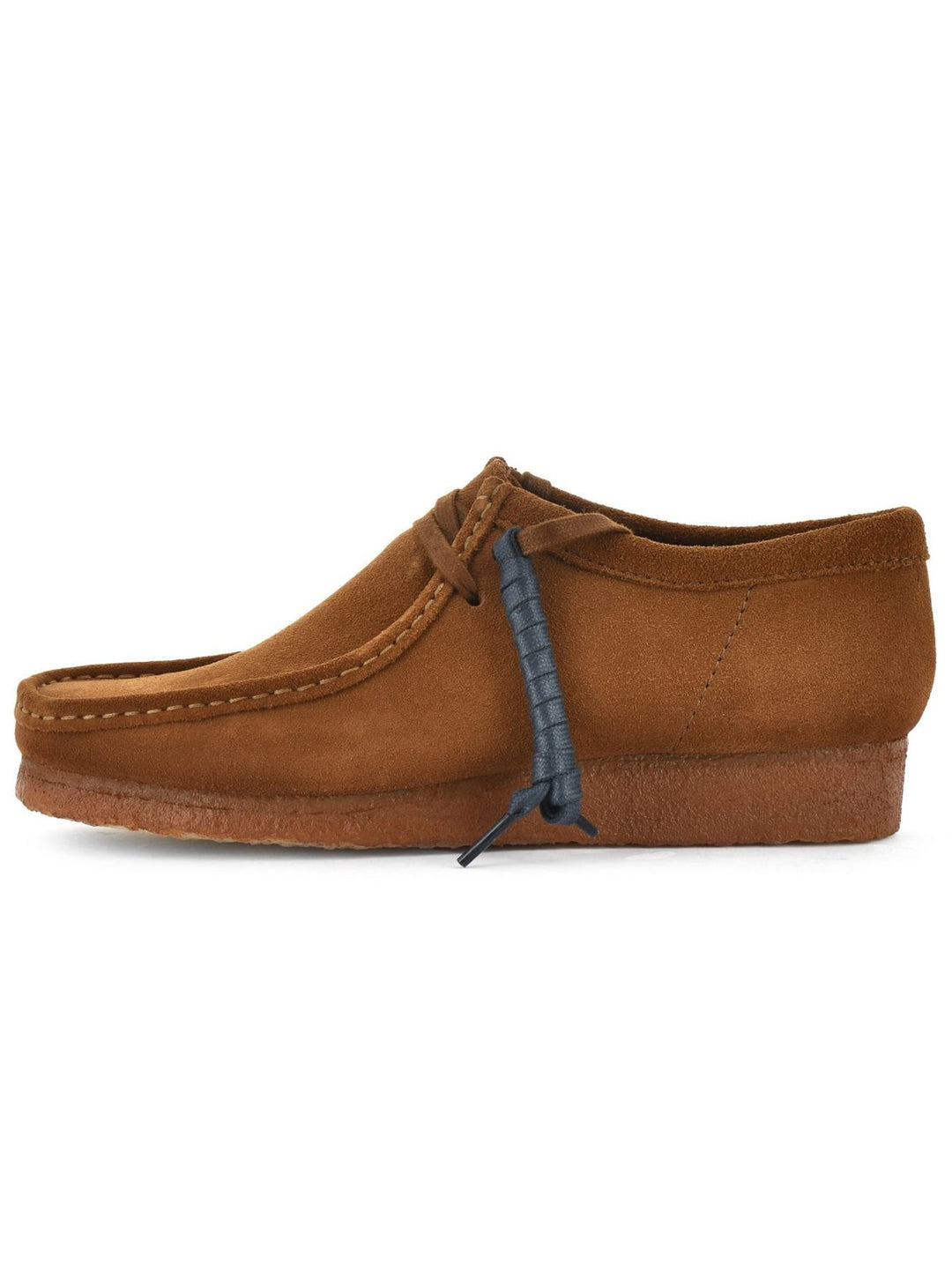 Clarks Originals Wallabee Cola Mens Suede Leather Lace Up Square Toe Shoes