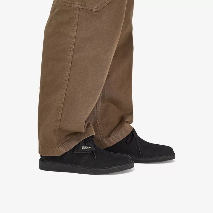 Clarks Originals Bank Robbers Desert Trek Suede Boots With Crepe Soles Black