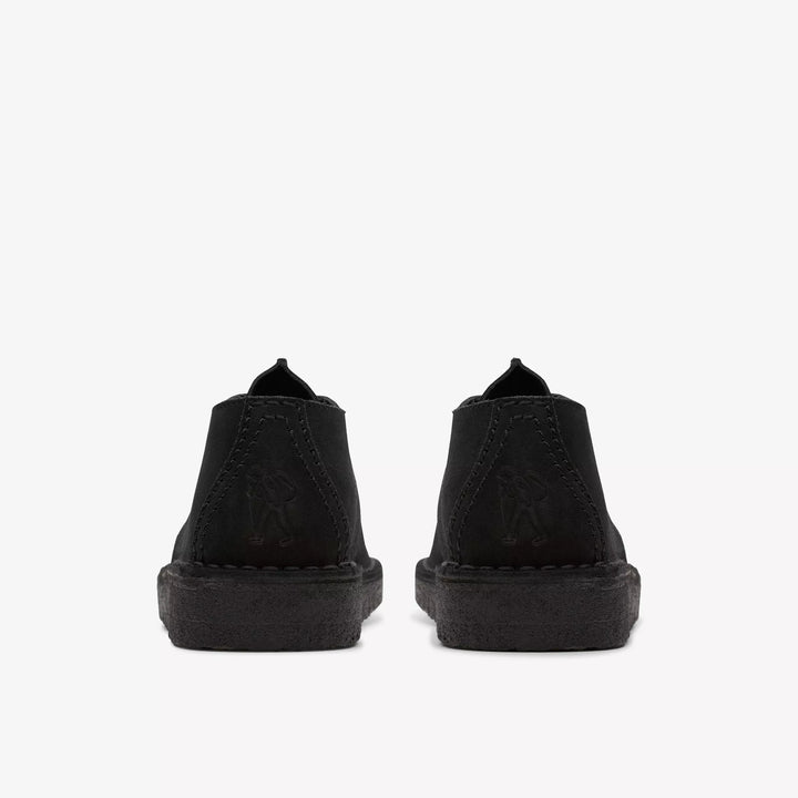 Clarks Originals Bank Robbers Desert Trek Suede Boots With Crepe Soles Black