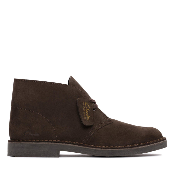 CLARKS ORIGINALS DESERT BOOT EVO SUEDE LEATHER ORTHOLITE REMOVABLE SOLES DARK BROWN
