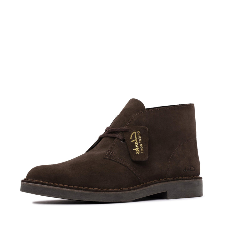 CLARKS ORIGINALS DESERT BOOT EVO SUEDE LEATHER ORTHOLITE REMOVABLE SOLES DARK BROWN