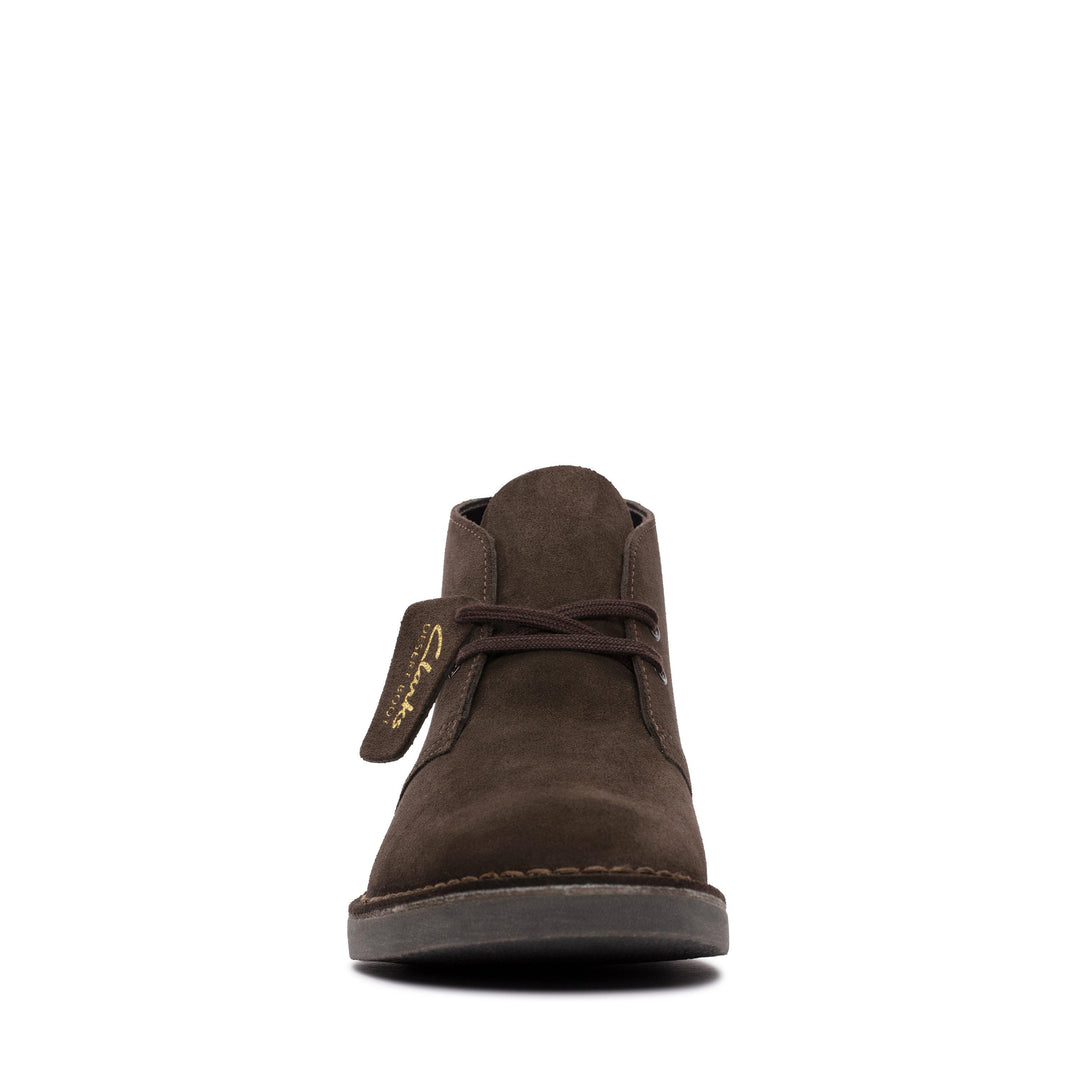 CLARKS ORIGINALS DESERT BOOT EVO SUEDE LEATHER ORTHOLITE REMOVABLE SOLES DARK BROWN