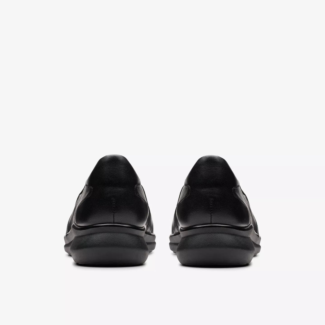 Clarks Artisan Lynell Edge Ladies Standard D Fitting Black Leather Comfort Walking Shoes