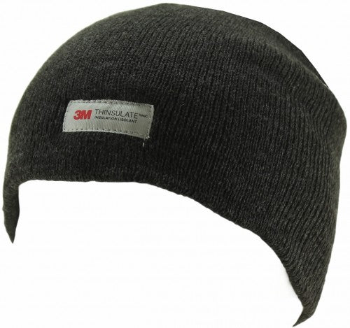 HeatGuard Kids Thinsulate Thermal Beanie Hat Black Navy Or Grey