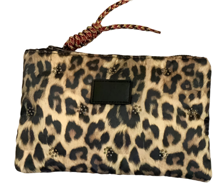 Herbosa Ladies Leopard Print Fabric Evening Clutch Bag