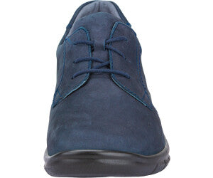 Waldlaufer Hector Mens Wide H Fitting Navy Nubuck Lace Up Casual Shoes