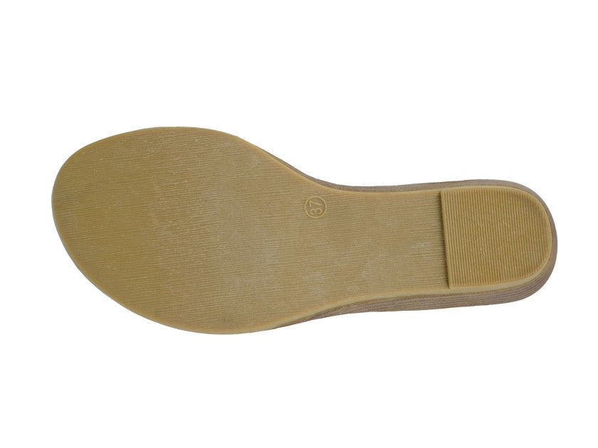 Cipriata L469 QUARTA Two Tone Sling Back Buckle Sandal Rose Gold