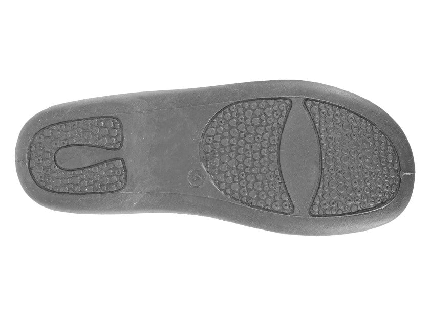 Sleepers LS174 Grey Soft Velour Mule Slippers With Memory Foam Squiggle Design