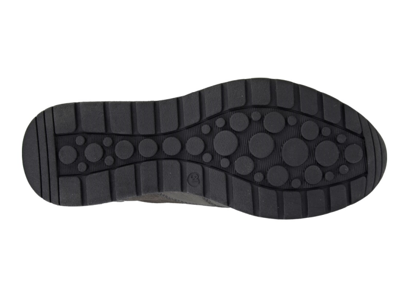 Cipriata L363 Ada Ladies Fashion Glamour Athleisure Wedge Trainers Black