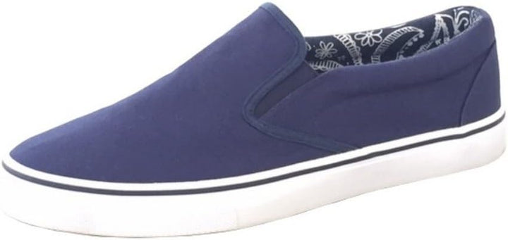 Dek Dexter M542 Mens Navy Canvas Elasticated Gussets Casual Deck Shoes